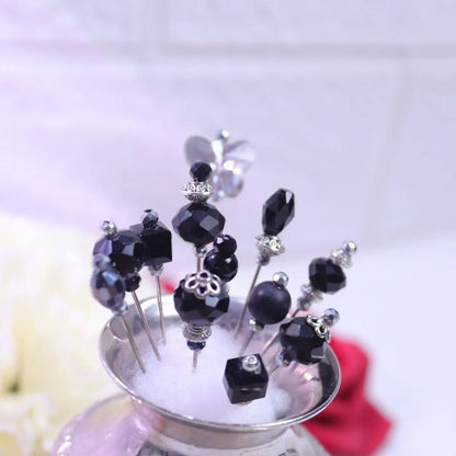 Midnight Elegance Hijab Pin Set