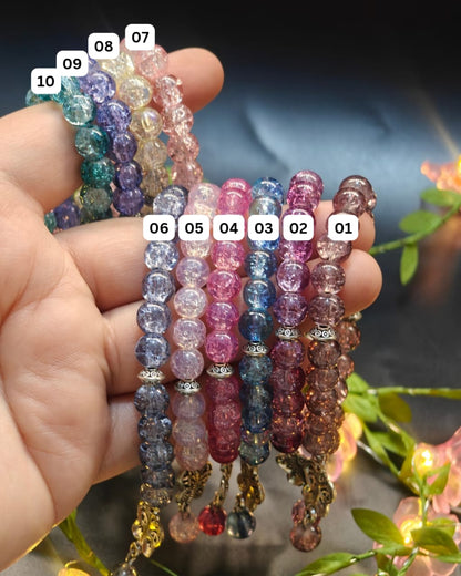 Cracked Beads Bracelets